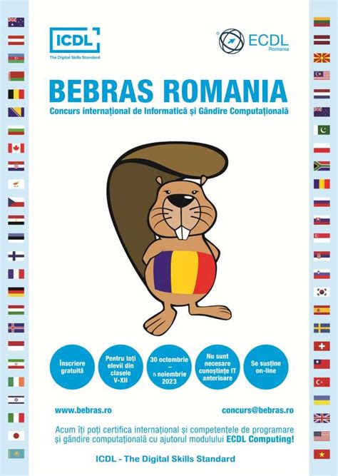 BEBRAS International Challenge: elevii din România sunt invitați .